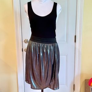 Black and Silver Sheath Tank Dress NYE Holiday